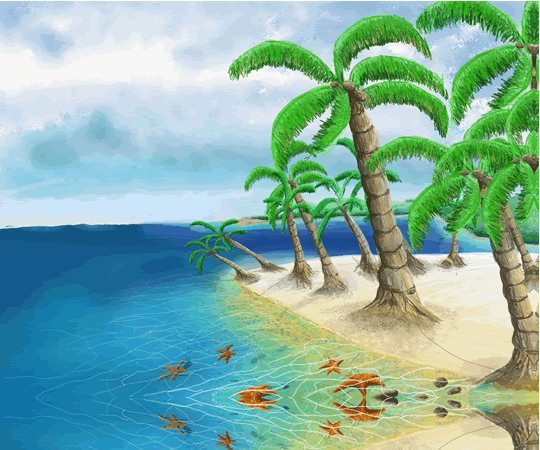 Beach In Panama - Island Art by Yotigo